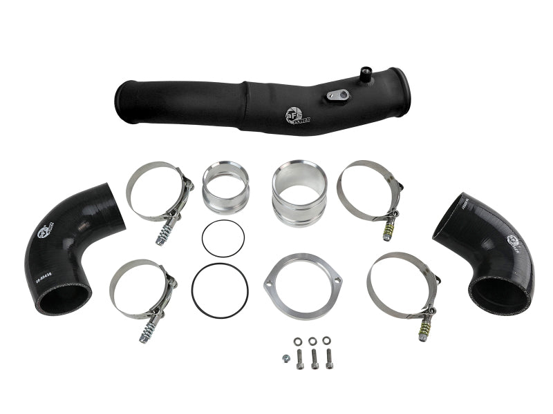 aFe 2020 Toyota Supra 3.0L 3in Black Intercooler Tube - Hot - Burkken Auto Parts