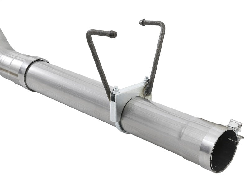 aFe LARGE BORE HD 4in 409-SS DPF-Back Exhaust w/Polished Tip 07.5-12 Dodge Diesel Trucks L6-6.7L(td) - Burkken Auto Parts