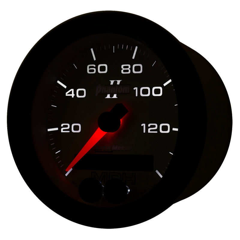 Autometer Phantom II 3-3/8in 0-140MPH In-Dash Electronic GPS Programmable Speedometer - Burkken Auto Parts