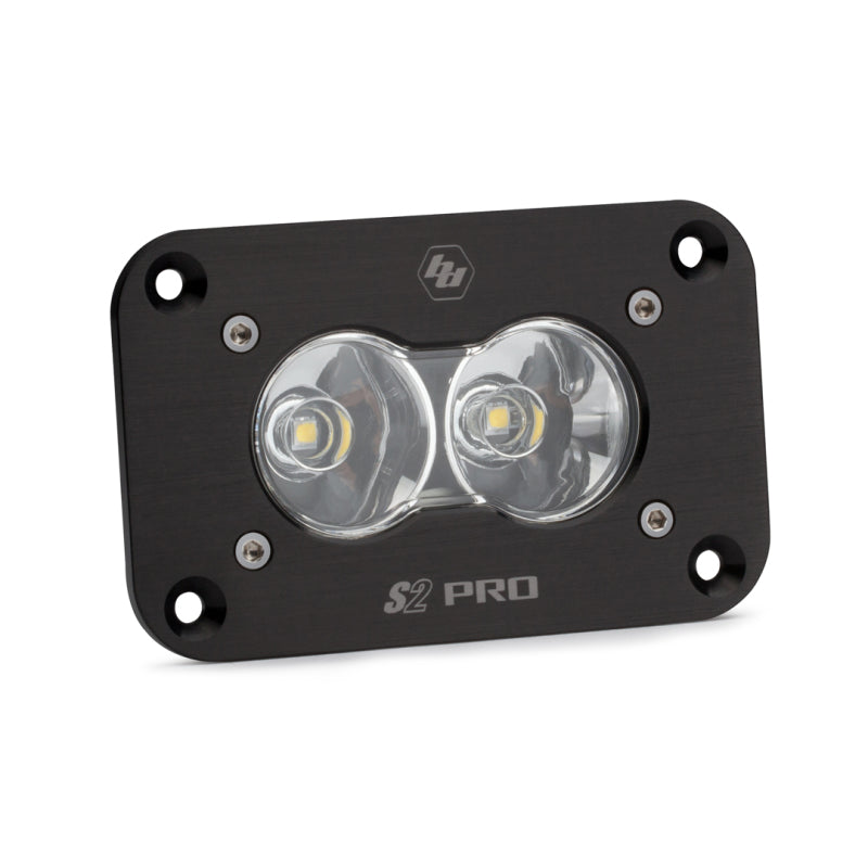 Baja Designs S2 Sport Flush Mount Work/Scene Pattern LED Work Light - Clear - Burkken Auto Parts