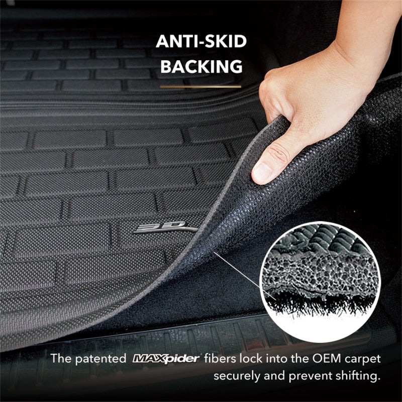 3D MAXpider 2025 Tesla Model Y Front Trunk Kagu Cargo Liner - Black - Burkken Auto Parts