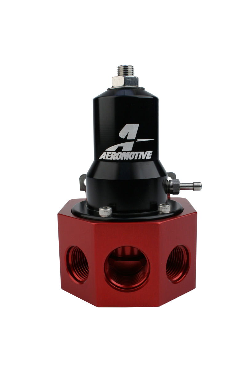 Aeromotive Regulator - 30-120 PSI - .500 Valve - 4x AN-08 and AN-10 inlets / AN-10 Bypass - Burkken Auto Parts
