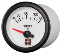 Autometer Stack 52mm 40-120 Deg C M10 Male Electric Water Temp Gauge - White - Burkken Auto Parts
