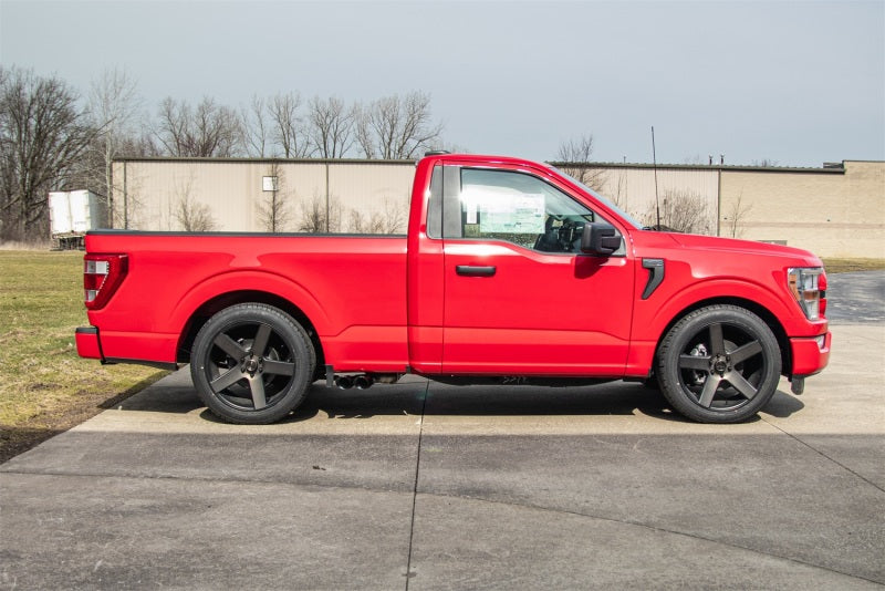 Corsa 2021-2025 Ford F-150 Regular Cab/6.5in Bed 5.0L V8 Xtreme Cat-Back Front of Tire Exit-Black PV - Burkken Auto Parts