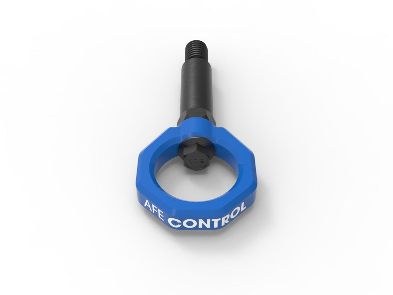 aFe Control Front Tow Hook Blue 20-21 Toyota GR Supra (A90) - Burkken Auto Parts