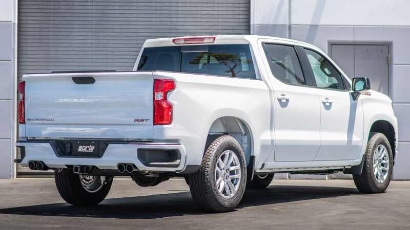 Borla 2024 Chevy Silverado 1500 6.2L V8 S-Type Catback Exhaust w/ Simulator - Black Chrome - Burkken Auto Parts