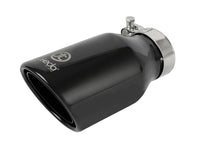 aFe Takeda 304 Stainless Steel Clamp-On Exhaust Tip 2.5in.Inlet / 4in Outlet - Black - Burkken Auto Parts