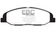 EBC 08-13 Cadillac CTS 3.0 Redstuff Front Brake Pads - Burkken Auto Parts