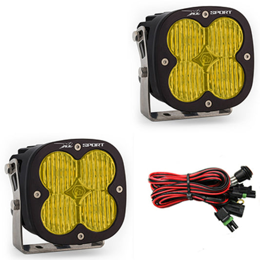 Baja Designs XL Sport Series Wide Cornering Pattern LED Light Pods - Amber - Burkken Auto Parts