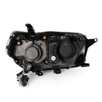 AlphaRex 10-13 Toyota 4Runner NOVA LED Projector Headlights Plank Style Black w/Seq Signal/DRL - Burkken Auto Parts