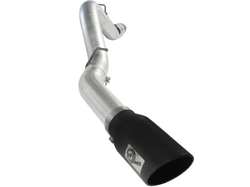 aFe Atlas Exhaust 5in DPF-Back Al Steel 11-13 GM Diesel Trucks V8-6.6L (td) LML (Blk Tip) - Burkken Auto Parts