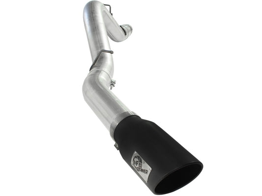 aFe Atlas Exhaust 5in DPF-Back Al Steel 11-13 GM Diesel Trucks V8-6.6L (td) LML (Blk Tip) - Burkken Auto Parts