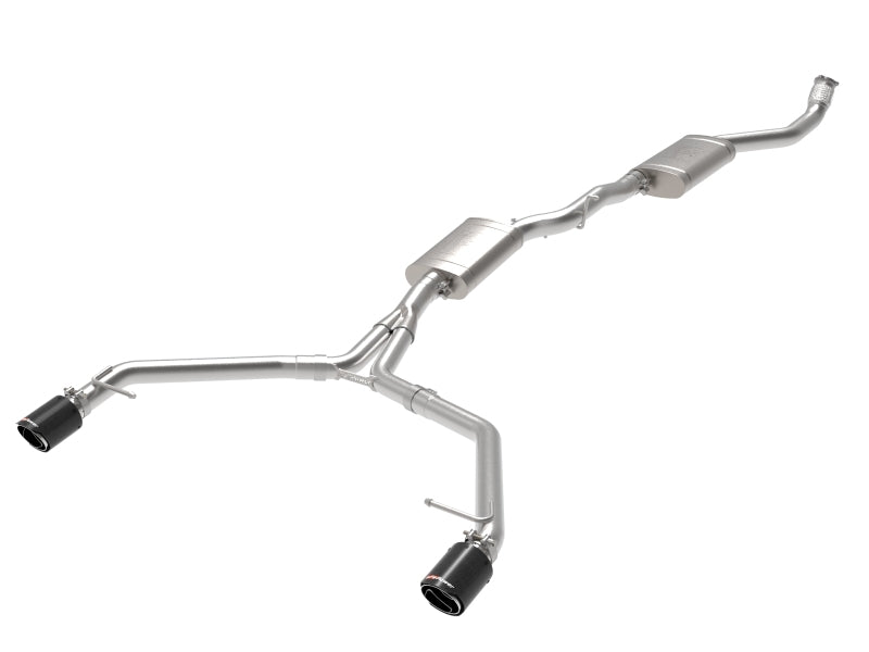 afe MACH Force-Xp 13-16 Audi Allroad L4 SS Cat-Back Exhaust w/ Carbon Tips - Burkken Auto Parts