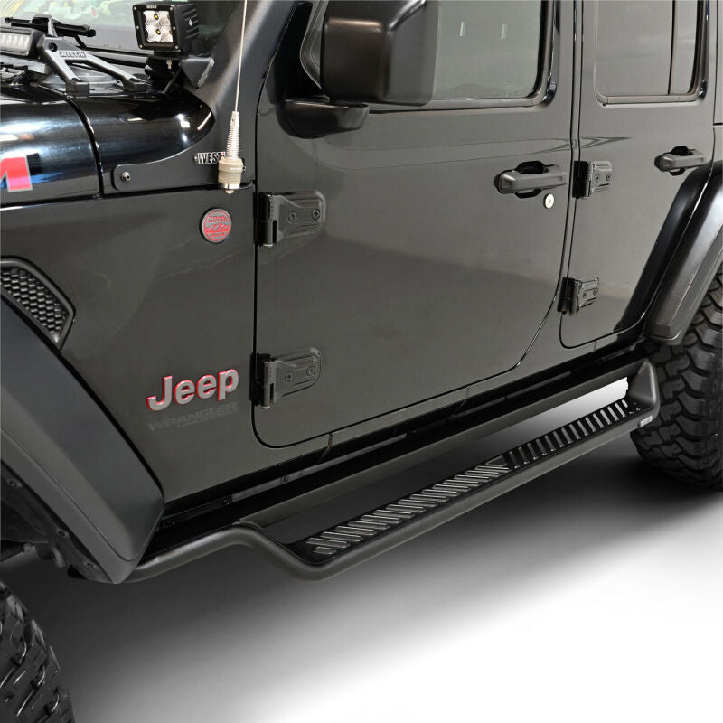 Westin 18-26 Jeep Wrangler 4dr Outlaw Drop Running Boards - Tex. Blk - Burkken Auto Parts