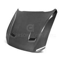 Anderson Composites 18-20 Ford Mustang Double Sided Type-OE Carbon Fiber Hood - Burkken Auto Parts