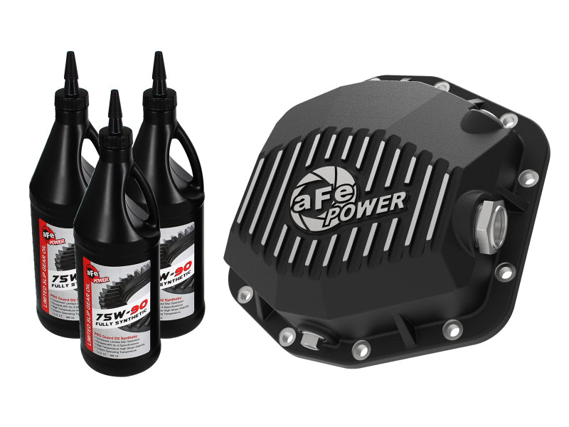aFe Power Cover Diff Rear Machined w/ Gear Oil 2019 Ford Ranger (Dana M220) - Burkken Auto Parts