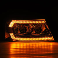AlphaRex 06-08 Lincoln Mark LT LUXX-Series LED Projector headlights Black w/ Sequential Signal - Burkken Auto Parts