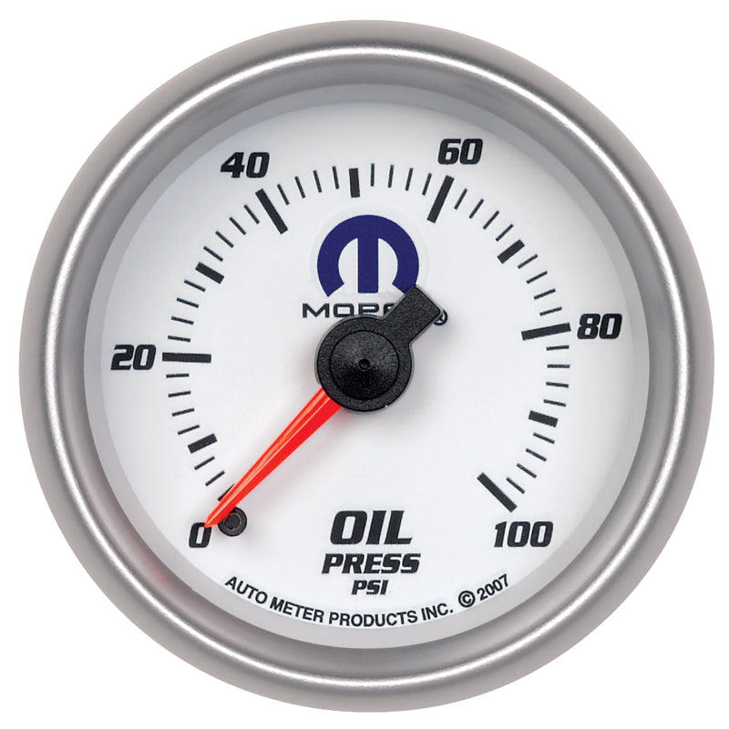 Autometer Mopar 52mm 0-100 PSI Oil Pressure Gauge - Burkken Auto Parts