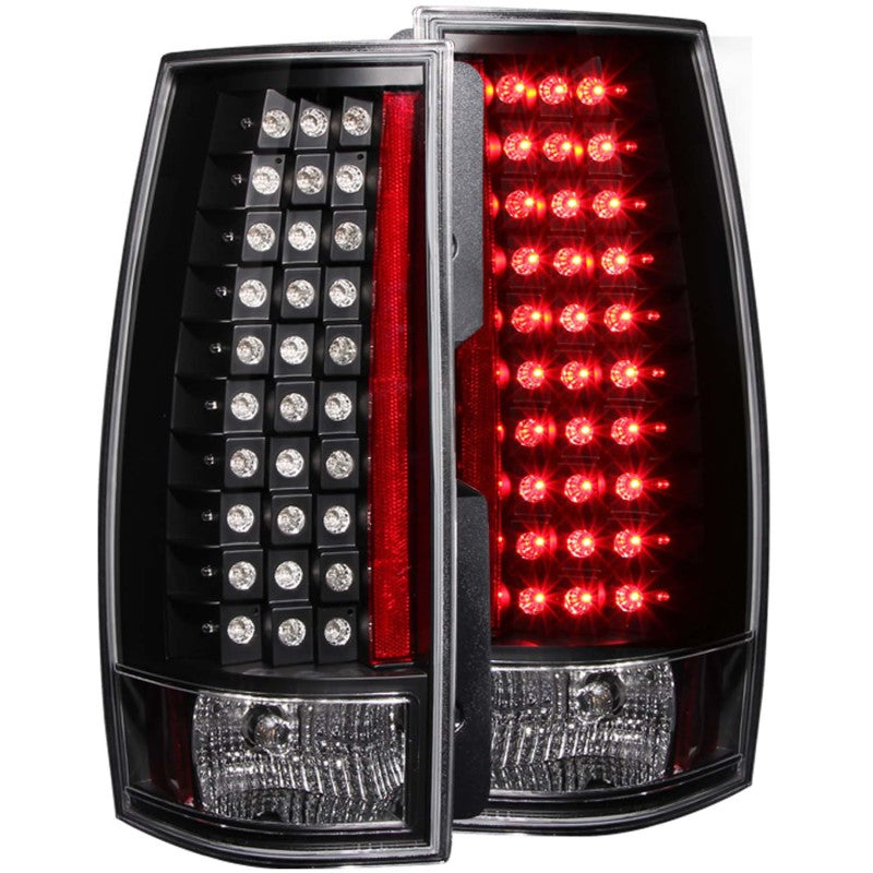 ANZO 2007-2014 Chevrolet Suburban LED Taillights Black G4 - Burkken Auto Parts