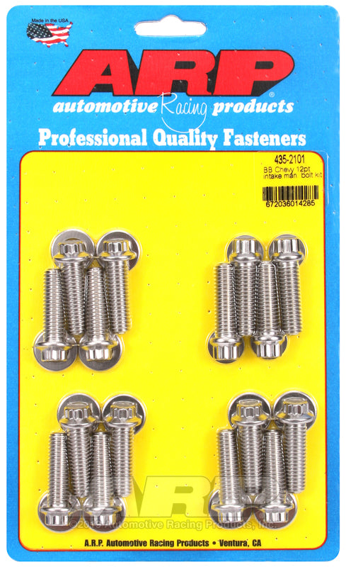 ARP BB Chevy 12pt Intake Manifold Bolt Kit - Burkken Auto Parts