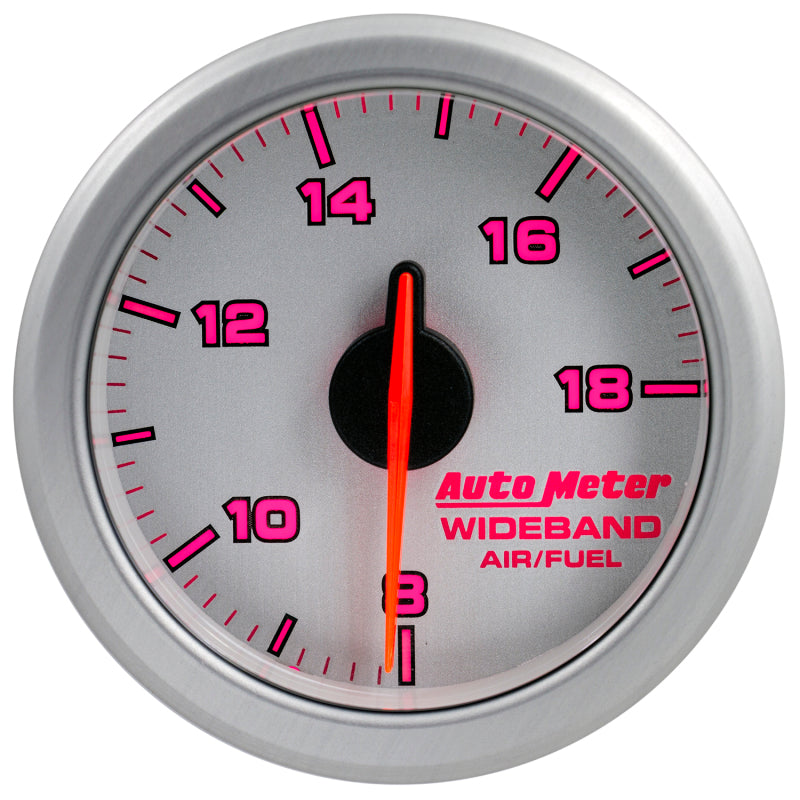 Autometer Airdrive 2-1/6in Wideband Air / Fuel Gauge 10:1-17:1 ARF Range - Silver - Burkken Auto Parts