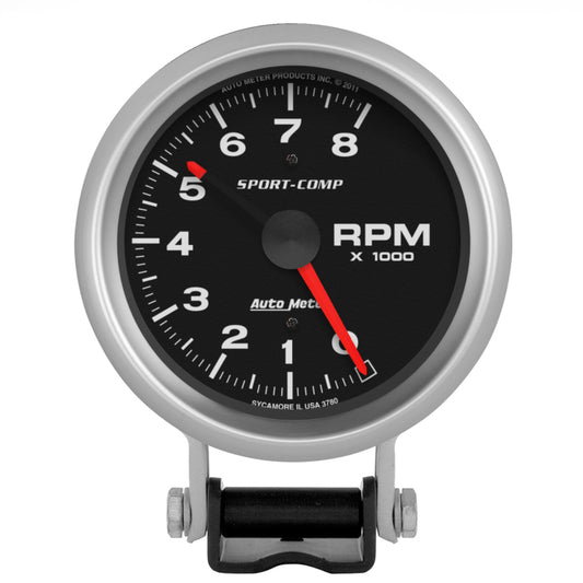 Autometer Standard 3-3/4in 8,000 RPM Pedestal Mount Tachometer - Burkken Auto Parts