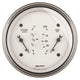 AutoMeter Gauge Dual Fuel & Oilp 3-3/8in. 240 Ohm(e) to 33 Ohm(f) & 100PSI Elec Old Tyme Wht - Burkken Auto Parts