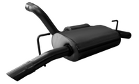 Corsa 2018-2025 Jeep Wrangler JL 2.5in Dual Rear Turn Down Exit Black Touring Axle-Back Exhaust - Burkken Auto Parts