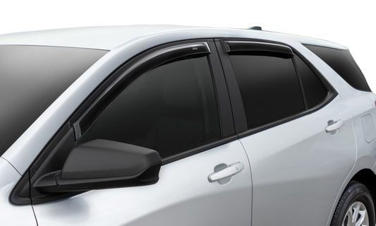 AVS 2018 Chevy Equinox Ventvisor Outside Mount Window Deflectors 4pc - Smoke - Burkken Auto Parts