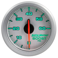 Autometer Airdrive 2-1/6in Boost Gauge 0-60 PSI - Silver - Burkken Auto Parts