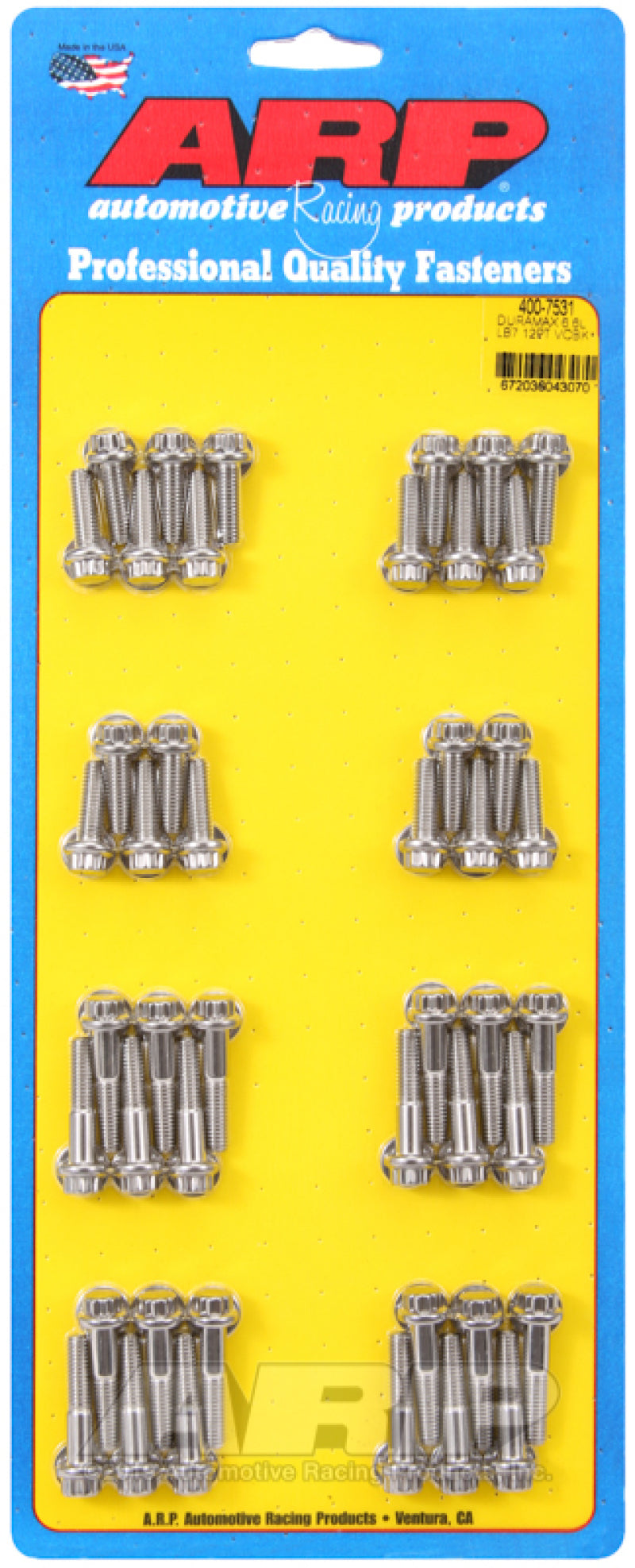 ARP Chevy Duramax 6.6L LB7 12pt Valve Cover Bolt Kit - Burkken Auto Parts