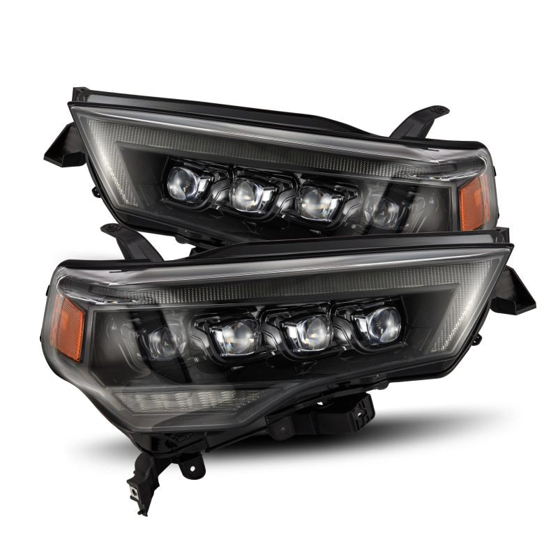 AlphaRex 14-22 Toyota 4Runner (2021 Req. Conv) NOVA LED Proj HL Alpha-Blk Actv Lgt Seq. Sig + SB DRL - Burkken Auto Parts