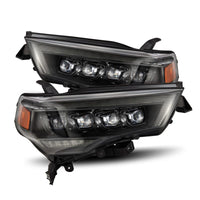AlphaRex 14-22 Toyota 4Runner (2021 Req. Conv) NOVA LED Proj HL Alpha-Blk Actv Lgt Seq. Sig + SB DRL - Burkken Auto Parts