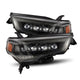 AlphaRex 14-22 Toyota 4Runner (2021 Req. Conv) NOVA LED Proj HL Alpha-Blk Actv Lgt Seq. Sig + SB DRL - Burkken Auto Parts