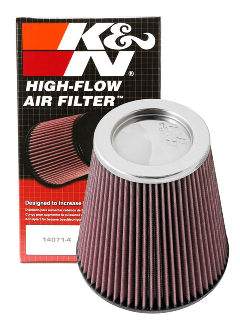K&N Round Tapered Universal Air Filter 6 inch Flange 7 1/2 inch Base 5 inch Top 7 1/2 inch Height - Burkken Auto Parts