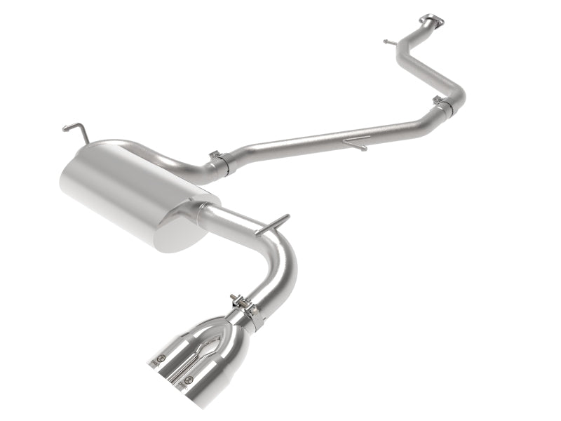 aFe Takeda 18-21 Toyota C-HR 2.0L 2.5in 304 Stainless Steel Cat-Back Exhaust w/ Polished Tip - Burkken Auto Parts