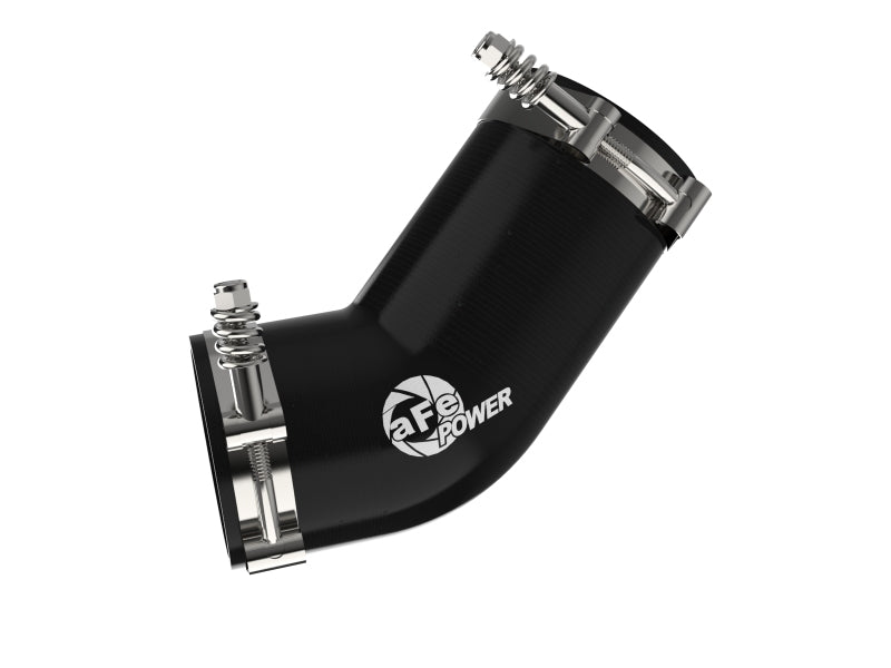 aFe 19-23 RAM Diesel L6-6.7L BladeRunner 3.5 IN Aluminum Hot Charge Pipe - Black - Burkken Auto Parts