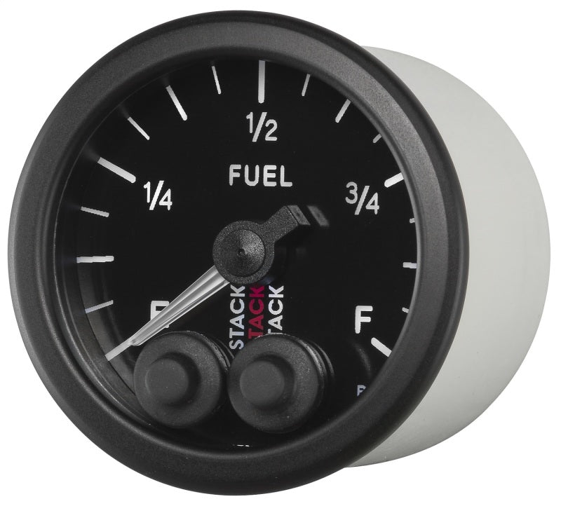 Autometer Stack 52mm 0-280 Ohm Programmable Pro-Control Fuel Level Gauge - Black - Burkken Auto Parts