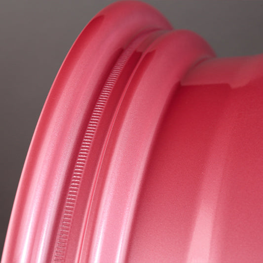 Gram Lights 57CR 18x9.5 +40 5x100 Sakura Pink Wheel (w/ Center Cap & No. 21 BK Air Valve)