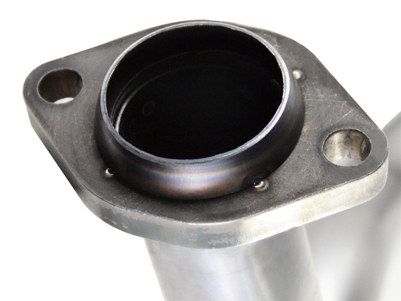 aFe Twisted Steel Delete Down-Pipe and Y-Pipe 2 to 2-1/2in Alum Steel Exhaust 12-16 Jeep Wrangler - Burkken Auto Parts