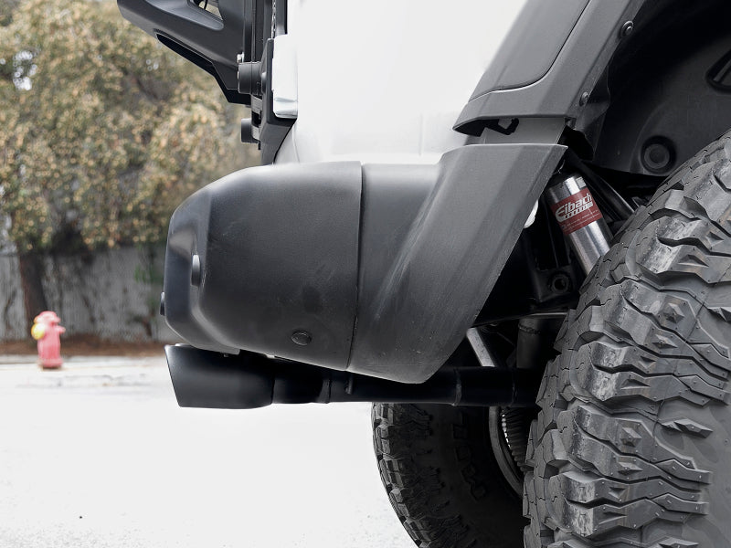 aFe Rebel Series 2.5in 304 SS Cat-Back Exhaust w/ Black Tip 18-20 Jeep Wrangler (JL) - Burkken Auto Parts
