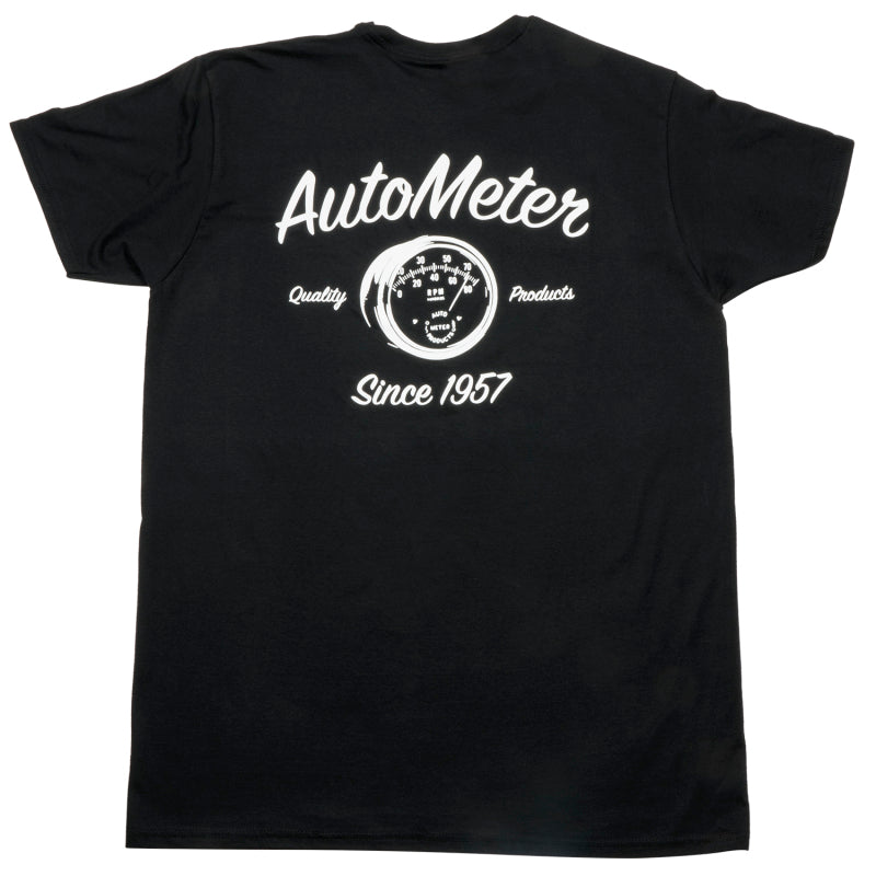 Autometer Vintage T-Shirt Black Large - Burkken Auto Parts