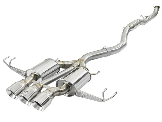 aFe Takeda 3in 304 SS Cat-Back Exhaust w/ Tri-Polished Tips 17-18 Honda Civic Type R L4 2.0L (t) - Burkken Auto Parts
