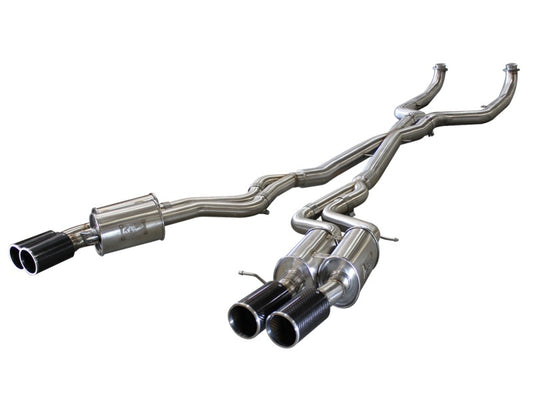 aFe MACHForce XP Exhaust 304SS Cat-Back w/ Carbon Fiber Tips 12-13 BMW M5 (F10) V8 4.4L (tt) - Burkken Auto Parts