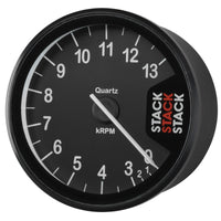 Autometer Stack Clubman Tachometer 80mm 0-3-13K RPM - Black - Burkken Auto Parts