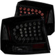 ANZO 2006-2008 Dodge Charger LED Taillights Dark Smoke - Burkken Auto Parts