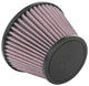 K&N Universal Clamp-On Air Filter 2.375in Flg ID x 5.21875in B OD x 3.5in T OD x 3.75in H - Burkken Auto Parts