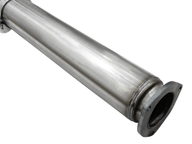 aFe MACHForce XP Exhaust 5in DPF-Back SS Exh 2015 Ford Turbo Diesel V8 6.7L Polished Tip - Burkken Auto Parts