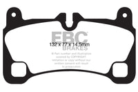 EBC 08-09 Volkswagen Touareg 3.6 (2 holes at bottom of backplate) Redstuff Rear Brake Pads - Burkken Auto Parts
