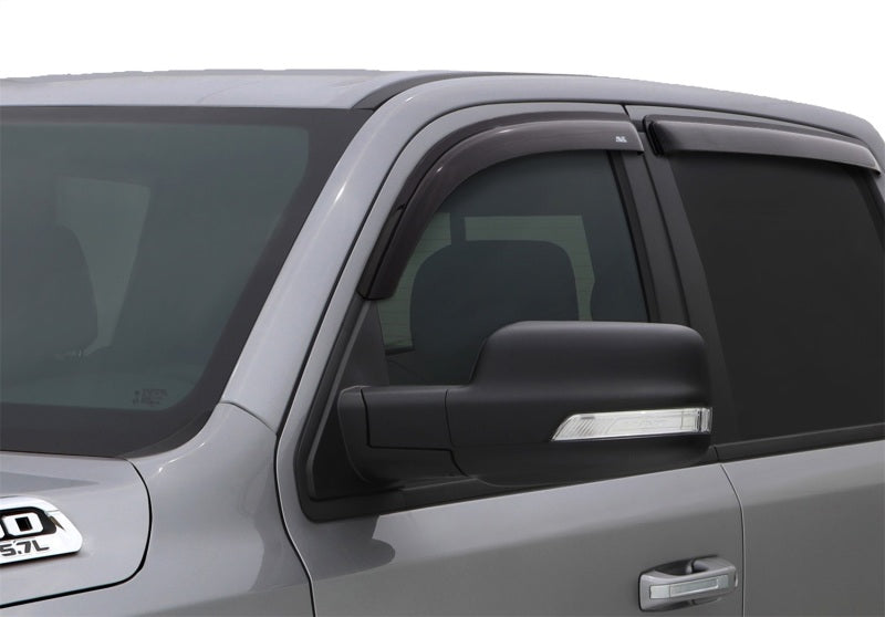 AVS 2019 Ram Quad Cab Ventvisor Outside Mount Window Deflectors 4pc - Smoke - Burkken Auto Parts